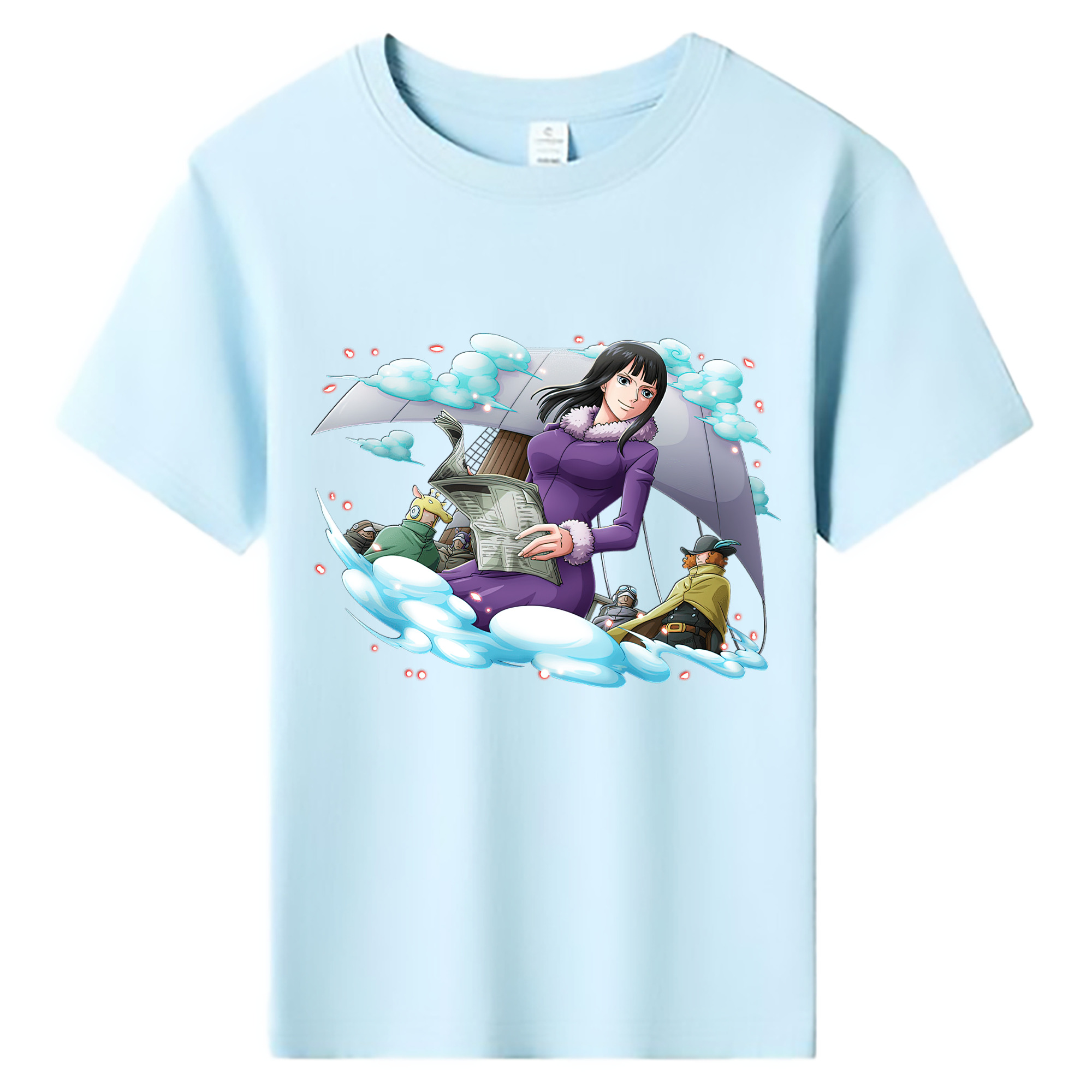 ワンピース ニコ・ロビン ONE PIECE Nico Robin 綿100％キッズTシャツ（フロントプリント）